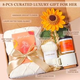 oolevassy Sunshine Gifts for Women, Sunflower Care Package, Box of Sunshine