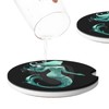 Neukim 2pcs Car Cup Holder Coaster Car Coaster Green Mermaid