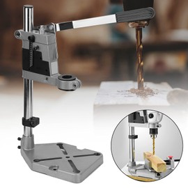 Drill Press Stand, Universal Electric Bench Clamp wirh Aluminum Base Desktop Drill Holder Drill Stand Bench Clamp Bench Clamp Support Tool with Single Hole