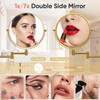GURUN 8&quot; Wall Mounted Makeup Mirror with 7X Magnification,Two-Sided Swivel