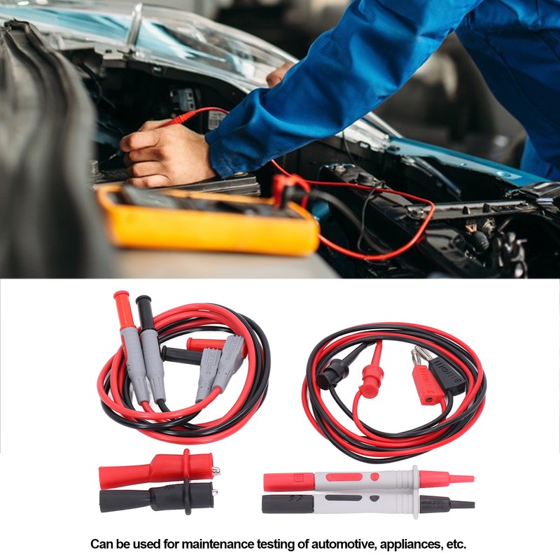 Multimeter Test Kit Testing Hook Crocodile Clip Probe Lead Accessory