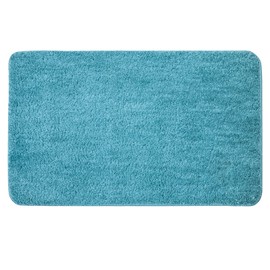 MIULEE Bath Mats Non Slip Bathroom Mats Shower Mat Absorbent Bathroom Rug Small Rug Door Mat Inside Kitchen Rugs Carpet Mat for Bathroom Bedroom Kitchen Entrance 40x60 cm Blue Green