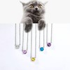 925 Sterling Silver Collar Chain Choker Crystal Cute Cat Pendant