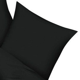 Kaeppel Maco Satin Cushion Cover 40 x 80 cm Black