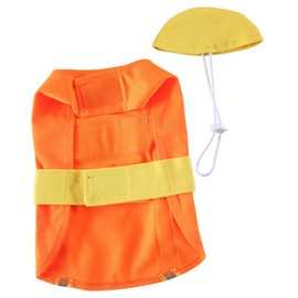 FONDOTIN Clothes for Pets Sweater Tank Orange Tank top pet Supplies for Small Dogs Dog Worker Costume cat Apparel Adorable Dog Costume Adorable Dog Clothes wear-Resistant Dog Clothes Puppy
