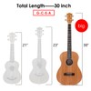 Kmise Baritone Ukulele 30 Inch Mahogany Ukelele 4 String Hawaii