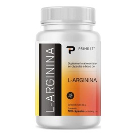 L Arginina Pura Primet 100 Cápsulas De Arginina Con 500 Mg Sabor Sin sabor