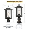 Beionxii Outdoor Post Light, Large Exterior Lamp Post Light Pier