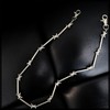 White Fang AZ196 Wallet Chain, Fall Prevention, Barbed Wire, Lock,