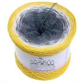 Colour Gradient Yarn, Bobbel Wool, Choice of Sizes, Knitting Wool, Crochet (Three Cheese High - Sun Outside, 200 g/1000 m, 3 Pieces)