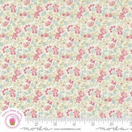 Moda BLISS 44314 11 Cloud Pink Ivory Floral 3 SISTERS Quilt Fabric - By the Half-Yard