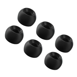 Divinus Velvet Wide Bore Silicone Eartips for 4-6mm Nozzle, Replaceable IEM Earbud Tips with Enhanced Sound Quality and Comfort (ML(3 Pairs))