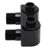 AC Compressor Fitting 90° Turn Angle 6061‑T6 Billet Aluminum Alloy