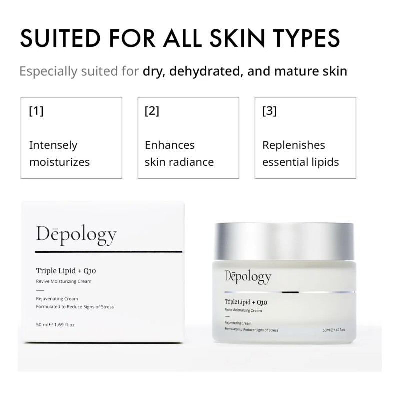 Depología Triple Lipid+q10 Hidratante Facial | Crema Facial