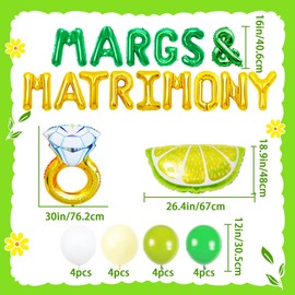 LaVenty Margs And Matrimony Bachelorette Balloons Margs And Matrimony Balloons Bachelorette Party Decoration Mexican Fiesta Bachelorette