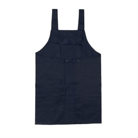 Edwin Apron, Adjustable Back Button, Plain, H-Shaped, Double Sided Pockets, Navy, M, navy