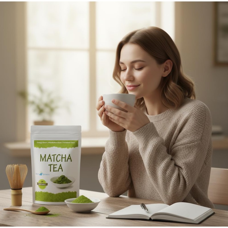 NutriExtracts Ceremonial Matcha Green Tea Powder - 100g Pack