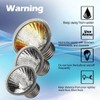 4 Pack 75W UVA UVB Reptile Light Bulbs,Basking Light Heat