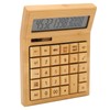 Bamboo Calculator Solar Powered Battery Powered Eco Friendly Function Calculator