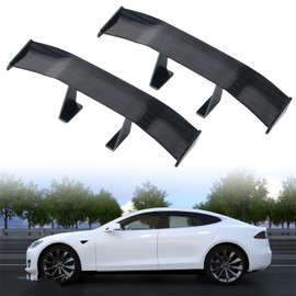 Universal Car Mini Spoiler Wing, 2 Mini Spoilers, Car Rear Spoiler Wings Without Perforation, Wing Car Spoiler, Universal Spoiler with Single Deck, for Decoration, Vehicle Stability, General Use