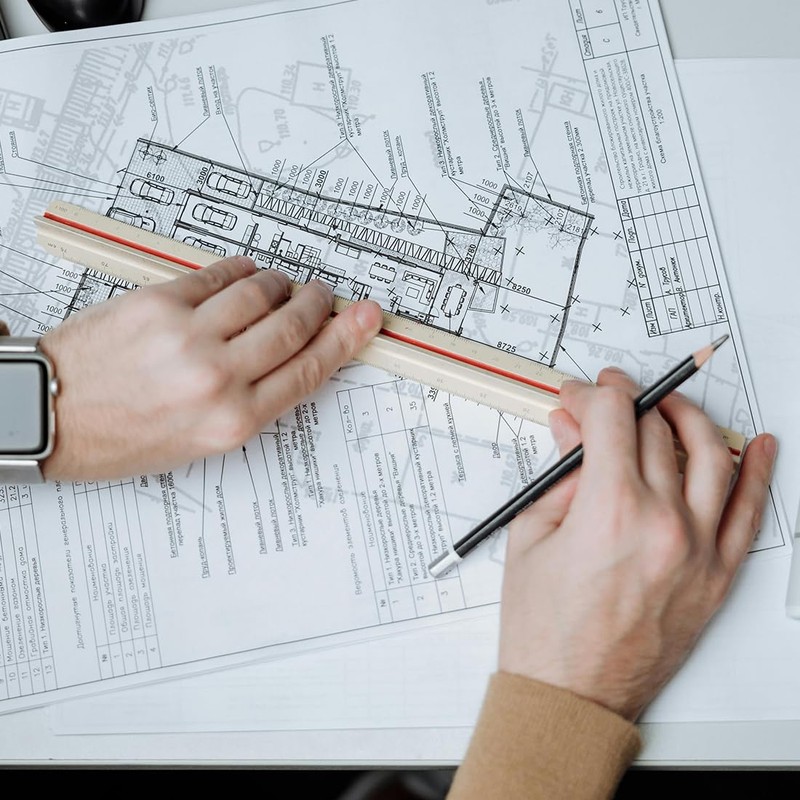 1 PCS Architectural Triangular Scale Ruler Metric Standard 300mm for