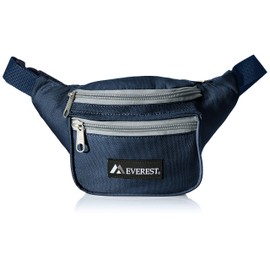 Everest Signature Waist Pack - Standard, Navy/Gray, One Size