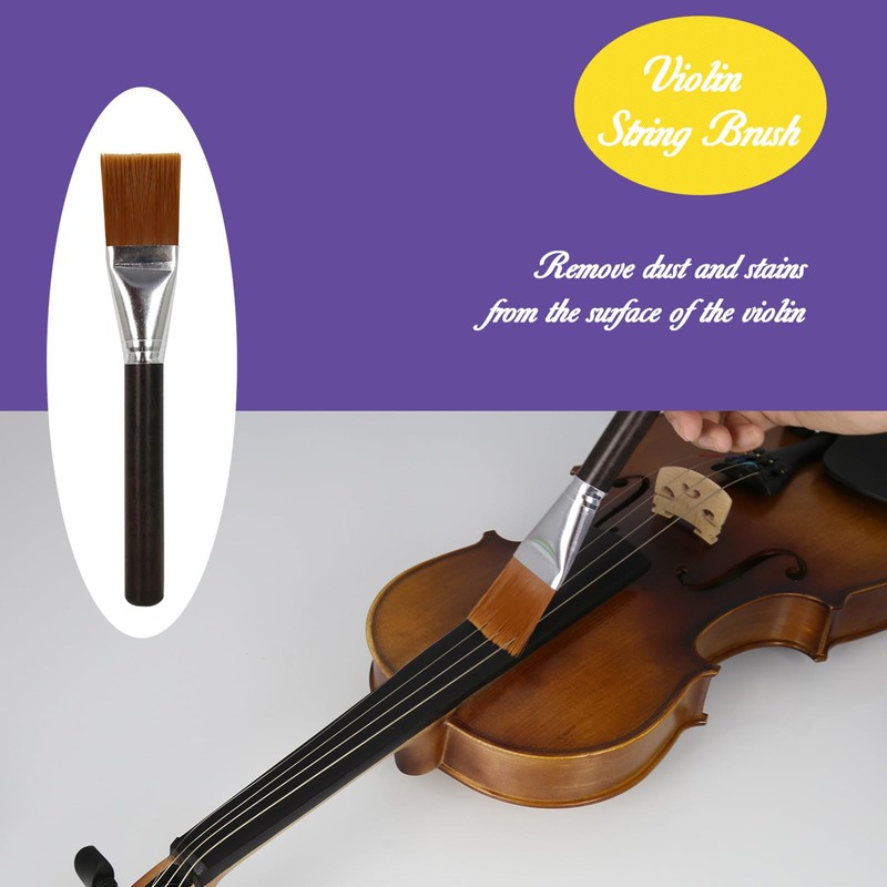 Danchet Violin Cleaner Care Cleaning Kit,Maintenance Kit,Beeswax,Liquid Rosin,Rosin Remover,String Oil,Polish,Violin
