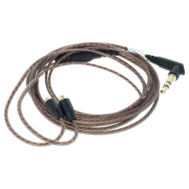 vhbw Cable Black for Shure SE215, SE315, SE425, SE535, SE846 for connection to a smartphone