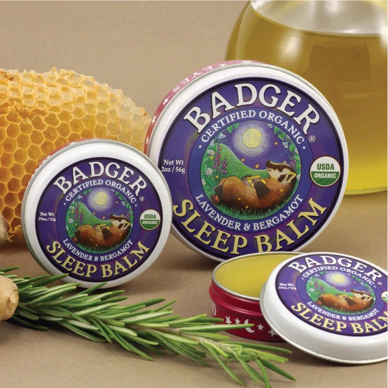 Badger - Balsamo Para Dormir, Lavanda Y Bergamota, Balsamo N