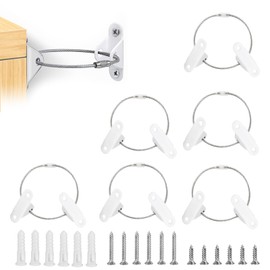 Anti-tilt furniture anchor kit, 6 pieces, high-quality tilt protection furniture for child safety, metal furniture straps, anchor straps, tilt protection, baby lock, tilt protection, furniture wall
