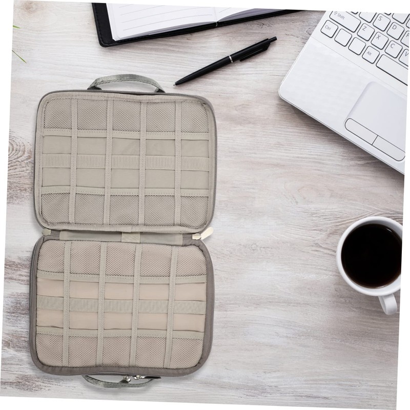 KONTONTY Portable Watch Pouch Multi-use Organizer for Charging Lines Watch