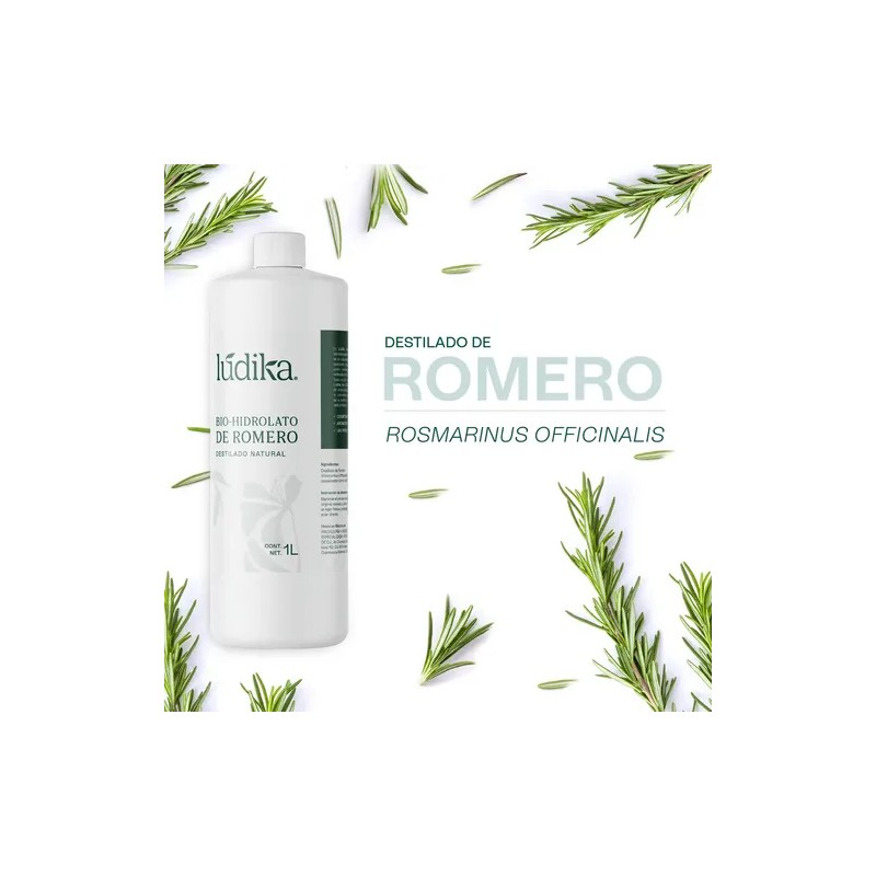 Hidrolato de Romero Hebbe Cosmetics 1 L para Piel Grasa