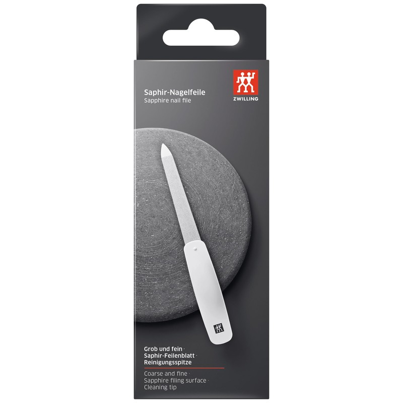 ZWILLING 160mm White Sapphire Coated Polished Tip Nail File for