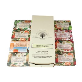 Wavertree & London Assorted Fruity Scents Natural Soap Bars (Pack of 8), 7oz Moisturizing Triple Milled Soap Bars Enriched with Shea Butter and Pure Plant Oils | All Body & Bath Soap