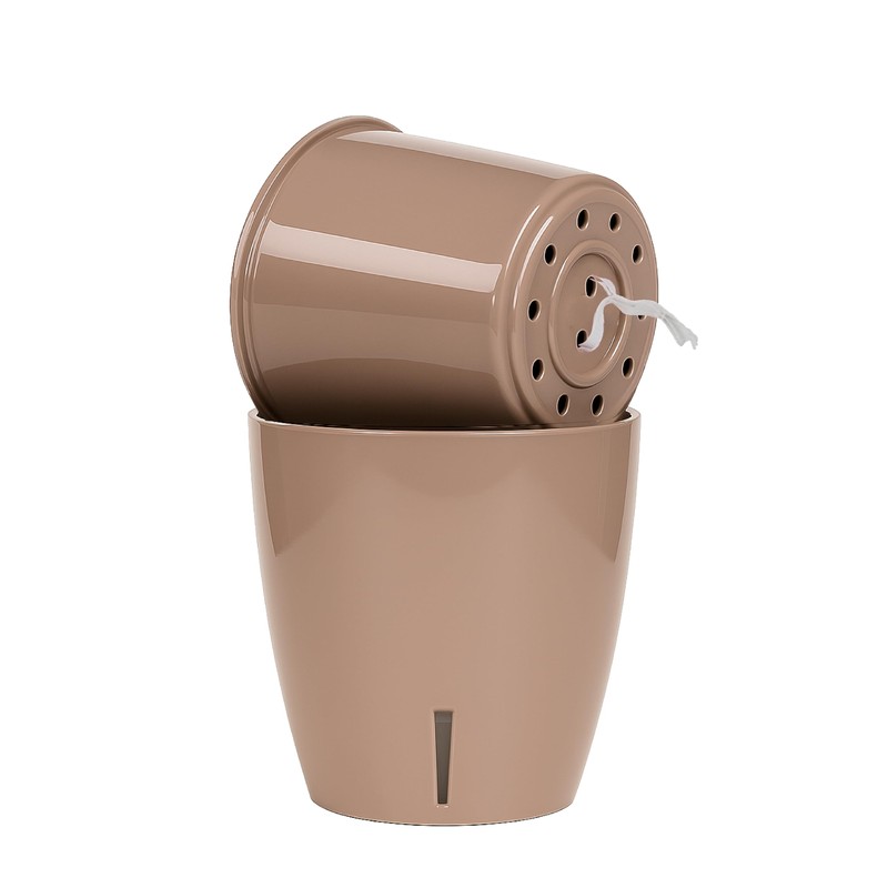 SANTINO Orchid Pot Diameter 15 cm Self-Watering Pot with Wick