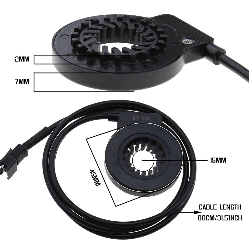 ECSiNG Electric Bicycle Pedal KT-V6L 6 Magnetic Sensor PAS Pedal
