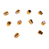10PCS Electric Guitar Pickup Switch Tip Gold Round Retro Plastic