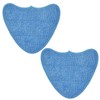 KVBUCC 2 Pieces Blue Steam Mop Pads, Mop Replacement Pads,