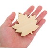 DOITOOL 6pcs Unfinished Maple Leaf Wood Cutouts Craft Wood Shapes
