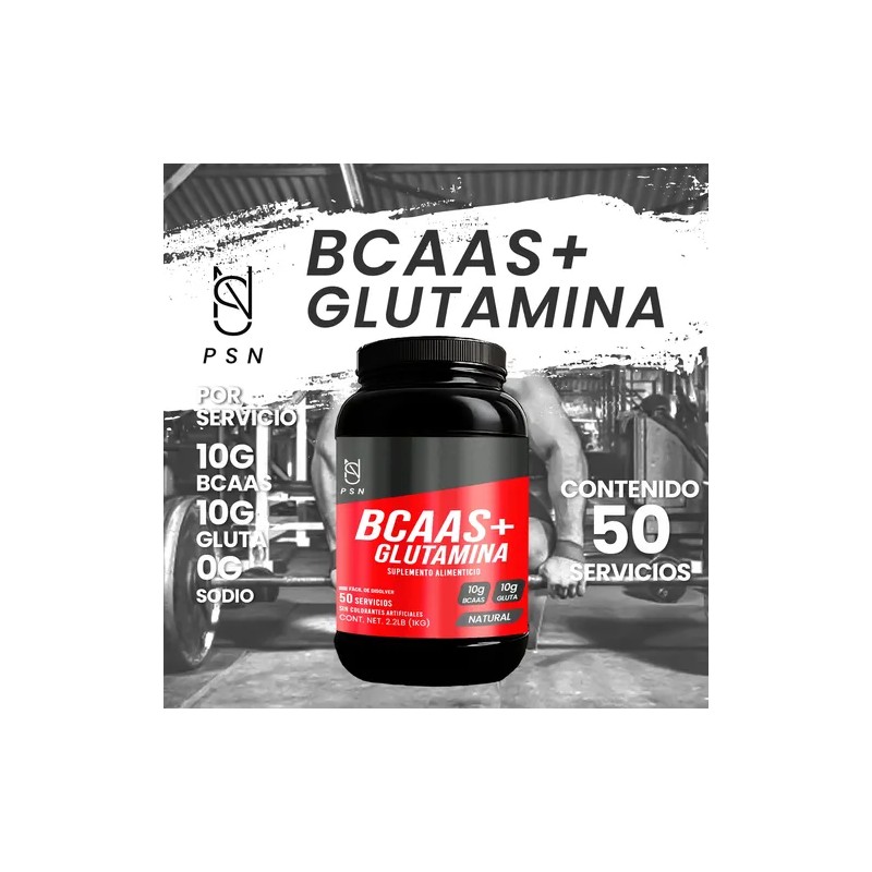 Aminoácidos Bcaas + Glutamina Psn 1kg Varios Sabores