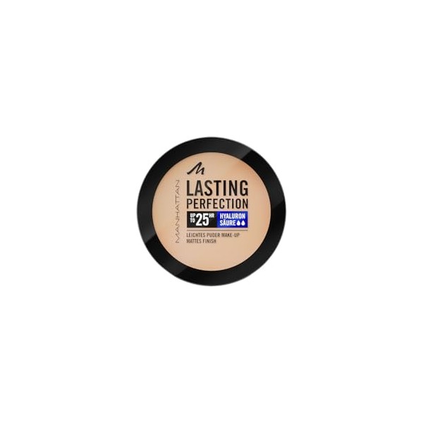 Manhattan Lasting Perfection Compact Make-up, Puder Make-up mit hoher Deckkraft