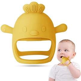 Salandens Mordedera para Bebe de Silicona, para Juguetes para Bebe de 0 a 6 Meses, mordederas interactivas bebe para Recién Nacidos, Agarre perfecto, 