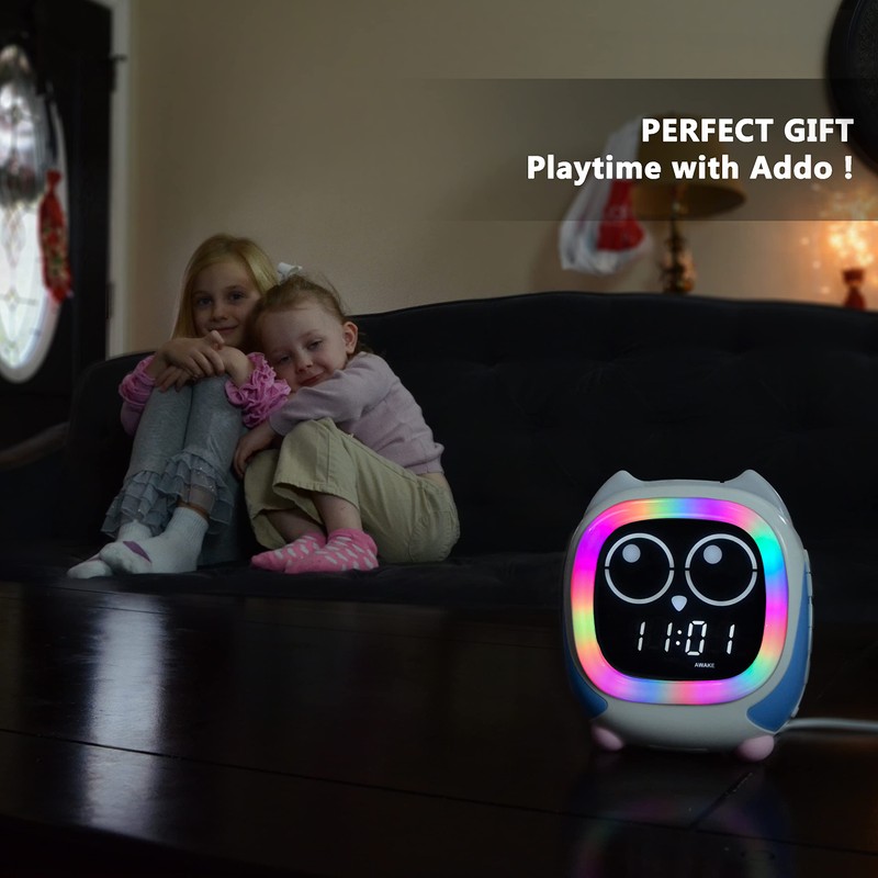 Addo Kids Alarm Clock,Sunrise/Sunset Simulation Bedside Lamp, Grow Children's Clock