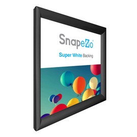 SnapeZo Poster Frame 30x30 Inches, Black 1.2 Inch Aluminum Profile, Front-Loading Snap Frame, Wall Mounting, Premium Series