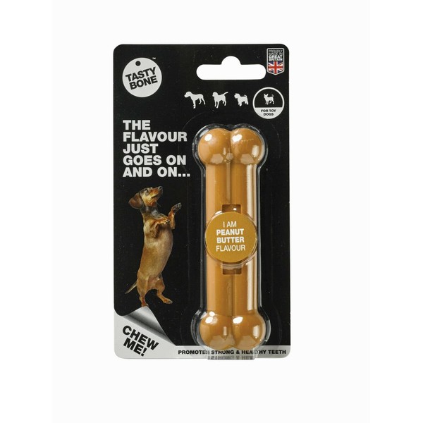TASTYBONE Nylon Dog Chew Bone - Peanut Butter Toy, Chicken,