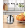 INTRESTIN Kitchen Timer for Cooking, 60 Minutes Mechanical Timer, Stainless