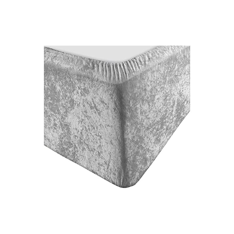 SeventhStitch Extra Deep Crushed Velvet Divan Bed Base Wrap Elasticated