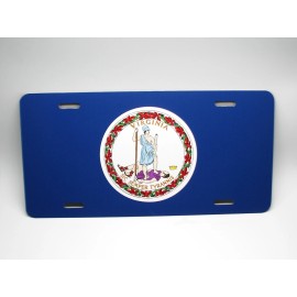 DIGIART INTERNATIONAL VIRGINIA STATE FLAG METAL CAR NOVELTY LICENSE PLATE AUTO TAG