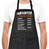 LEVLO Artists Gift Painter Hourly Rate Waterprof Adjustable Apron for