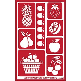 Armour Products Glass Etching Stencil, brown